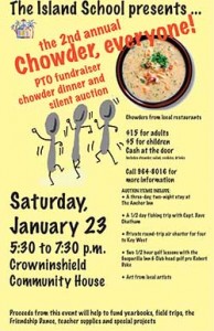 The Island School to host second annual chowder dinner, silent auction item-thumbnail