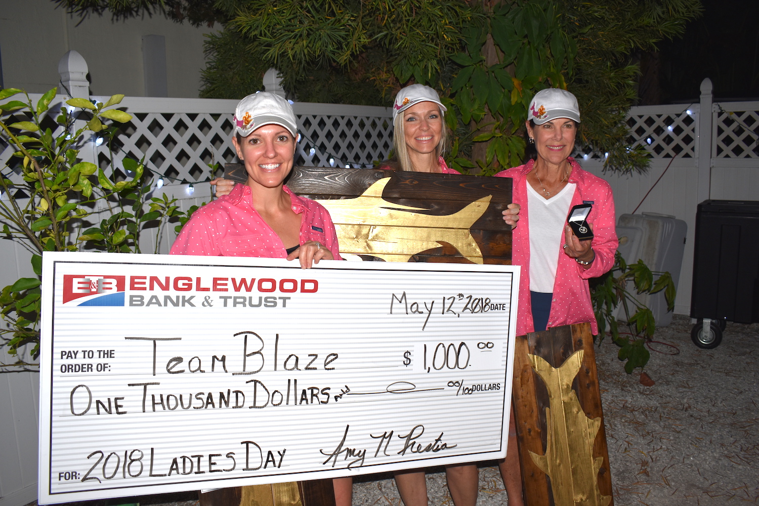 Blaze for the win in the 2018 Ladies Day Tarpon Tournament Second