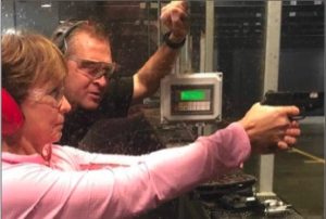 Local ladies head to the gun range to learn, and to have a little fun Local ladies head to the gun range to learn, and to have a little fun