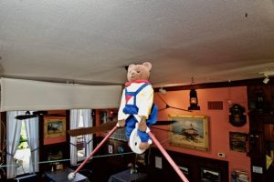 Ernest the balancing bear is back at The Loose Caboose … and oh, what a tale he has to tell Ernest the balancing bear is back at The Loose Caboose … and oh, what a tale he has to tell