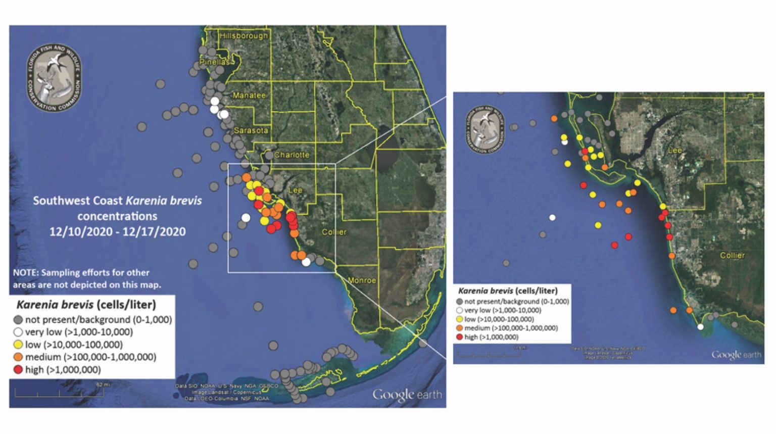 red tide florida 2016 map