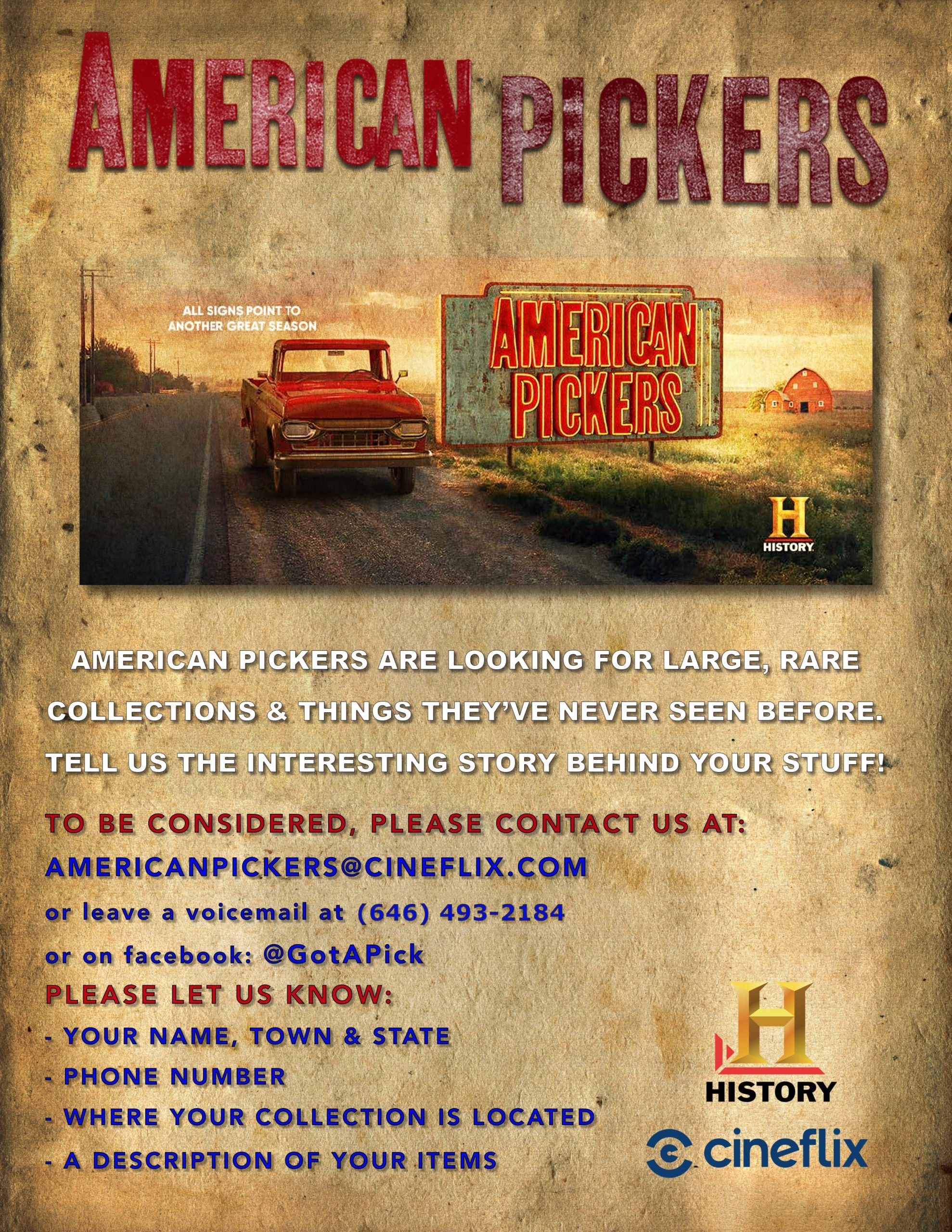 ‘American Pickers’ is coming back to Florida, and they need your help